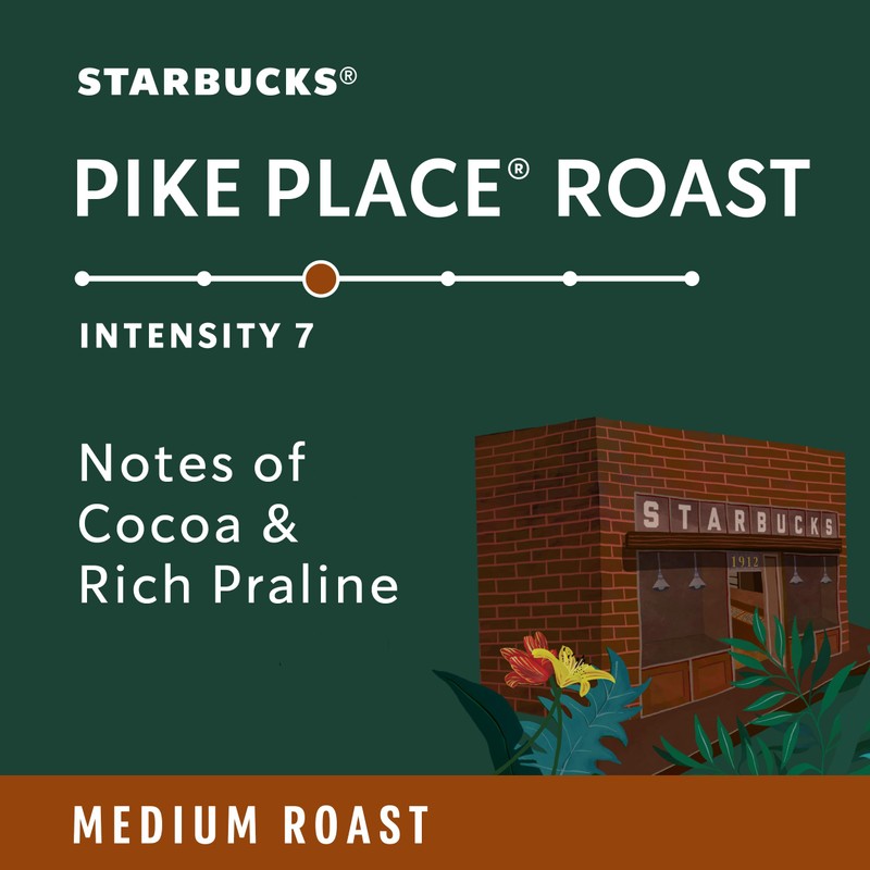 Starbucks by Nespresso Vertuo, Pike Place, Medium Roast Coffee 32-count