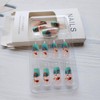 24 Pcs Press on Nails Long Square Nail Tips WLGDLH