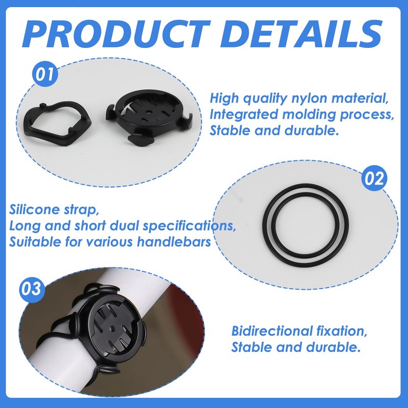 Quarter Turn Edge GPS Cycling Computer mount, Compatible with Mounts