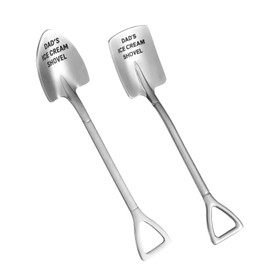 chengruiy 2 Pack 304 Stainless Steel Ice Cream Scoop Shovel Set - Unique Gifts for Dad, Husband (Fathers Day, Christmas, Birthday, New Year Stocking Stuffers from Son Daughter)