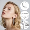 8pcs 925 Sterling Silver Earring Hooks Leverback French Ear Hook