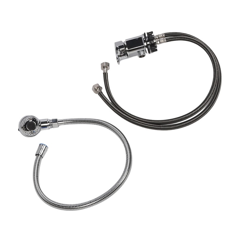 Shampoo Bowl Faucet Rust Resistant 70cm Hose Zinc Alloy Structure
