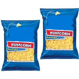 Butter Puffcorn Snacks, Oven Baked, No Hulls, 3.25 oz, 2 Pack