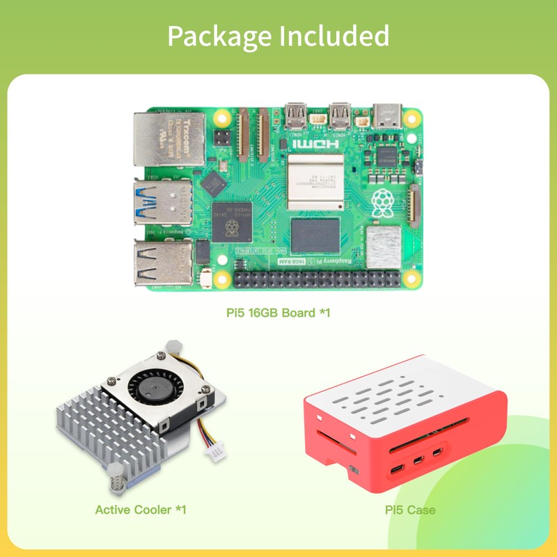 iRasptek Basic kit for Raspberry Pi 5 RAM 16GB with