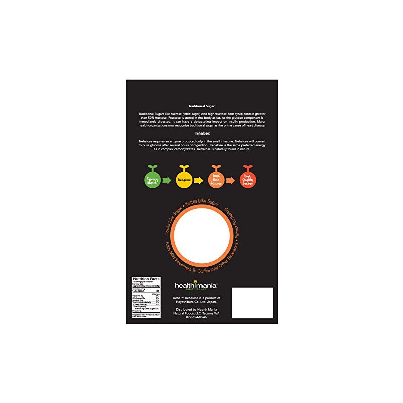 Health Mania 100% Pure Trehalose 20 ounce (1.25 lb)