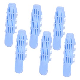 Outanaya 6pcs Hair Rollers with Root Clips for Natural Curling Hair Styling Tools for Volume and Waves Easy to Use for Salon and Home Blue