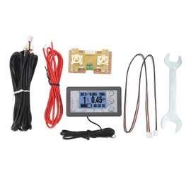 Battery Capacity Manager  200A Monitor LCD Digital Display Battery Coulometer with Shunt for RV