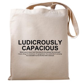 Be Buz Succession Ludicrously Capacious Cotton Tote Bag Gift for Friends Gift for him her Reusable Casual Bag for Work Shopping Travel