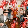 6Pcs Stand Lobster Balloons,Giant Crawfish Aluminum Foil for Ocean Animals