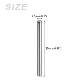 METALLIXITY 30pcs 304 Stainless Steel Knock Pins (2.5x25mm) Shelf Support Peg Pins Fastener Element for Metal Devices Furniture Mounting Industrial DIY