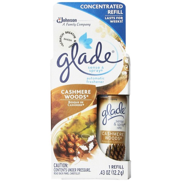 Glade Sense & Spray Automatic Freshener Refill - Cashmere Woods