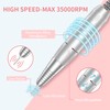 MOCOWIND Portable Nail Drill Professional 35000 RPM, Rechargeable Electric Nail