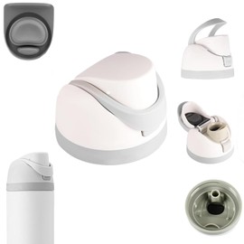 Replacement Lid Compatible with Owala Freesip,One Button Water Bottle Top Lid Compatible with Owala Cup 16oz 24oz 32oz 40oz BPA-Free Replacement Accessory Stopper,No Leak (Grey)