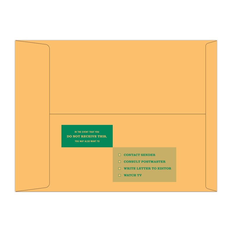 Knock Knock Manila Envelopes, 6-Count, Receive This