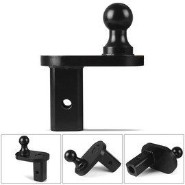 Gooseneck Trailer Hitches Compatible with Turnoverball,4" Offset Ball Extender Heavy Duty Hitch for Flatbed Trailer RV,2-5/16 Inch Diameter Ball/20000 lbs GTW/ 5000 lbs VTW GNXA4085