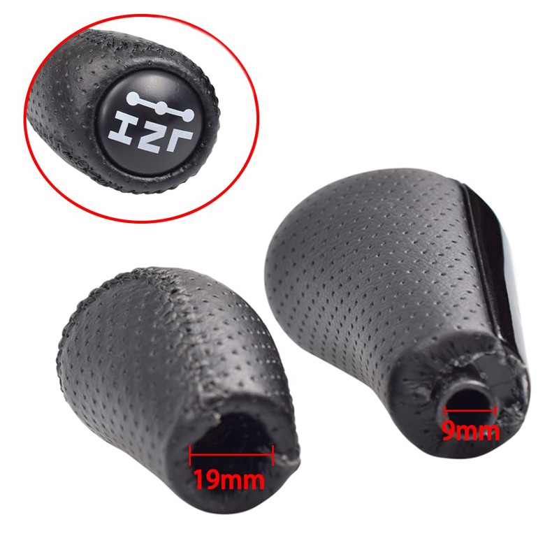Hacreyatu 2PCS Automatic Gear Shift Knob +Transfer Case Fit for