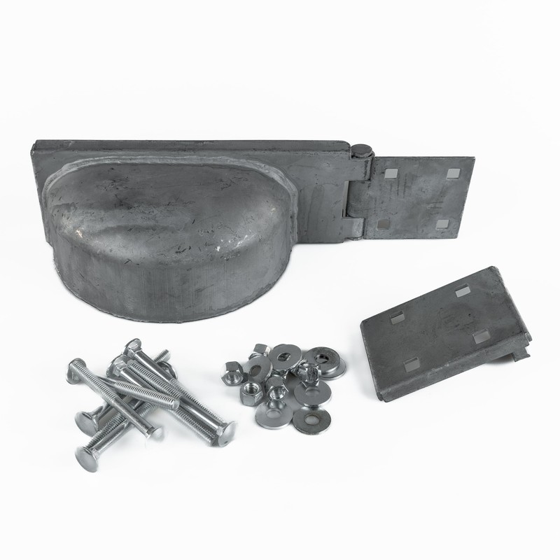 GATEMATE® Left Hand Padlock Protector | Galvanized Steel | High-Security