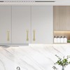 POVEFONK 10 Pack 5 inch(128mm) Brushed Brass Kitchen Cabinet Handles