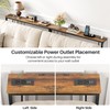 Kitstorack Narrow Console Table Behind Sofa Couch, Design with Adjustable