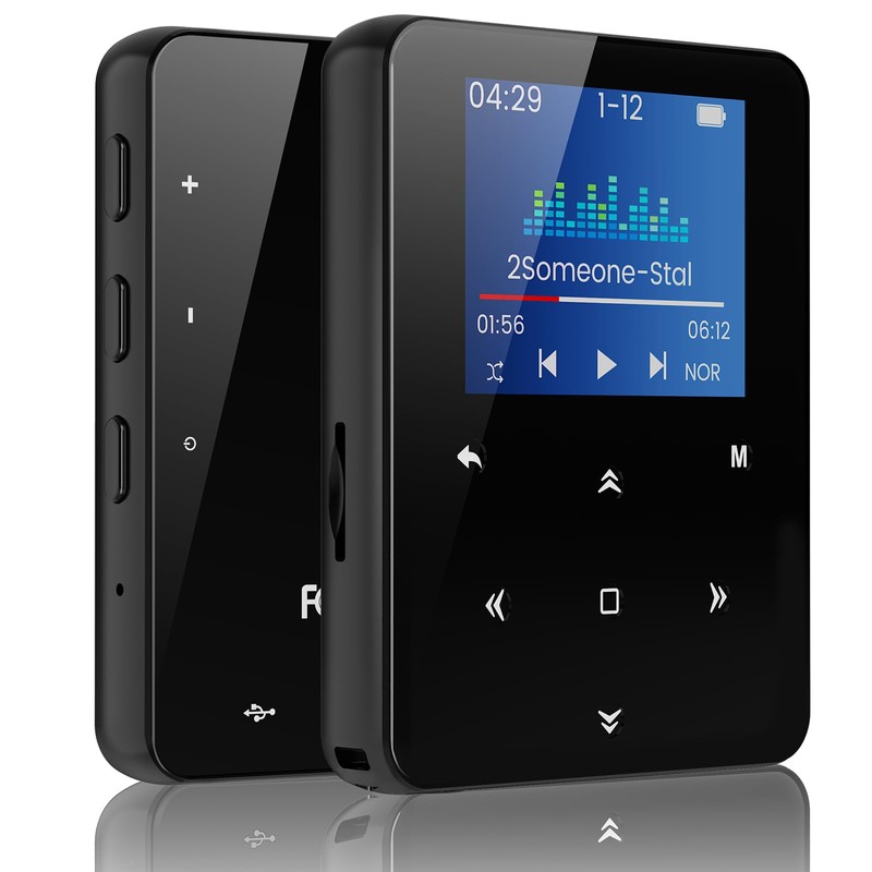 Aeheqkl 64GB Bluetooth 5.3 MP3 Player, Hi-Fi Lossless Music Player