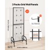 3 Packs Black Wire Grid Wall Panels 1.9 X 5.4