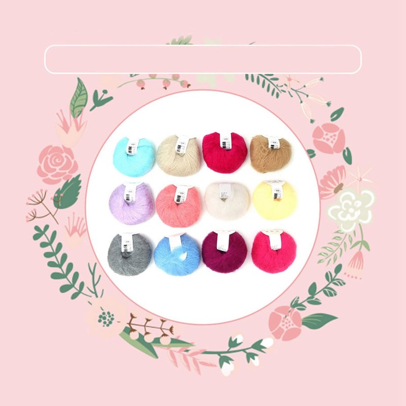 Trisar Soft Lightweight Mohair Wool Blend Knitting Yarn, Anti Pilling