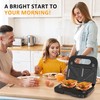 Sunvivi Waffle Iron, Panini Press Grill and Sandwich Maker Set,