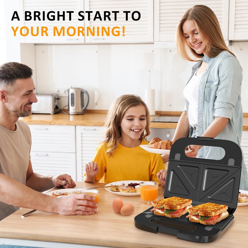 Sunvivi Waffle Iron, Panini Press Grill and Sandwich Maker Set,