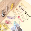 WEWAYSMILE 11 Pcs DIY Metal Bookmarks Blank Beaded Bookmarks Beaded