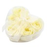 TABLECLOTHSFACTORY 4 Pack | 24 Pcs Ivory Scented Rose Soap