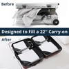 NICOSHOW 6 Set Compression Packing Cubes, Compressible Travel Packing Cubes