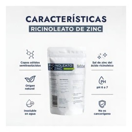 Ricinoleato De Zinc 100% Puro (desodorante Sólido) 500 G Fragancia Neutra