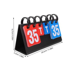 BESPORTBLE Portable Basketball and Table Tennis Scoreboard Flipper Durable Construction for Outdoor Sports Competitions Tracking for Field Day Activities