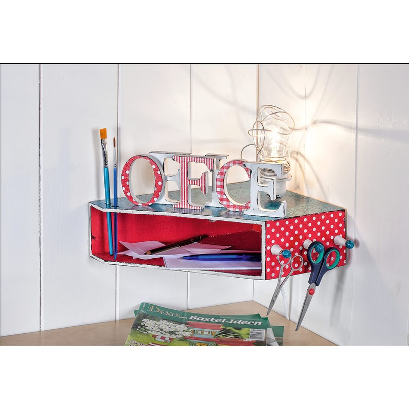 VBS Magazine Rack 25 x 9 x 32 cm Wooden