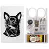 ' Long Haired Chihuahua Portrait' Mini Travel Sewing Kit (SE00037202)