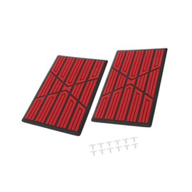 REPAIROCK 2Pcs Universal Car Floor Mat Plate Patch Heel Scuff Foot Rest Pedal Pad Auto Replacement Parts