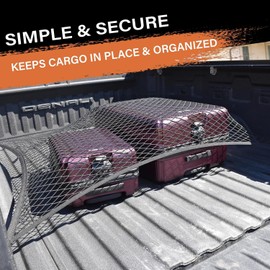 TOOSOAR Gepäcknetz Auto, Hochelastisches Ladeflächennetz,Netz für Tägliche Leichte Lasten von LKWs, Dehnbar Bis 2,2-2,4 m