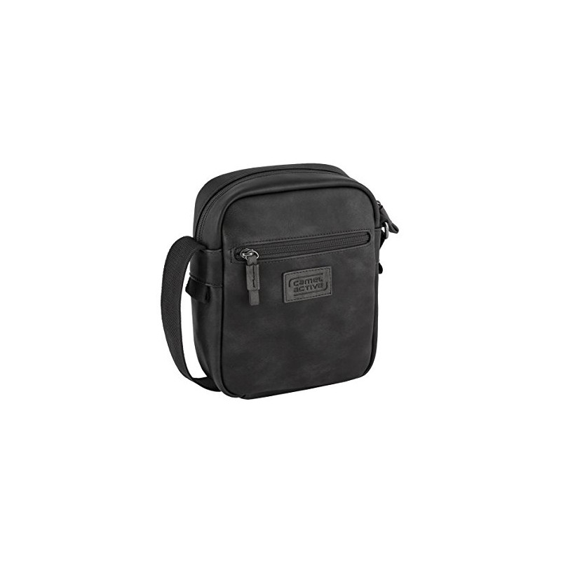 camel active Laos Herren Umhängetasche Crossbody Bag Klein Schwarz