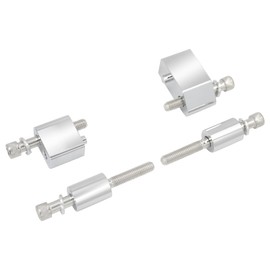 HDBUBALUS 1-1/4 Inch Driver Floorboard Extension Kit Fit for Harley Touring Electra Glides Road Glides Road Kings Street Glides Trikes 2009-2022 Chrome