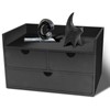 Charmewooden desk organizer with drawers countertop drawer organizer Tabletop Storage