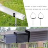 2pcs Premium Adjustable Gutter Downspout Extensions U Bracket, Heavy-Duty Galvanized