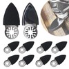10 Pcs Oscillating Tool Sanding Pad, Triangular Finger Sanding Pads,