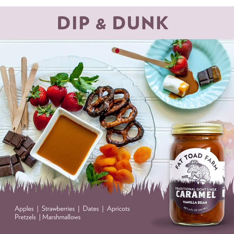 Fat Toad Farm Traditional Goat’s Milk Caramel Sauce, Vanilla Bean,