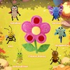 6pcs Insect Finger Puppets Bringing a Flowers House，Novelty Animals Toys