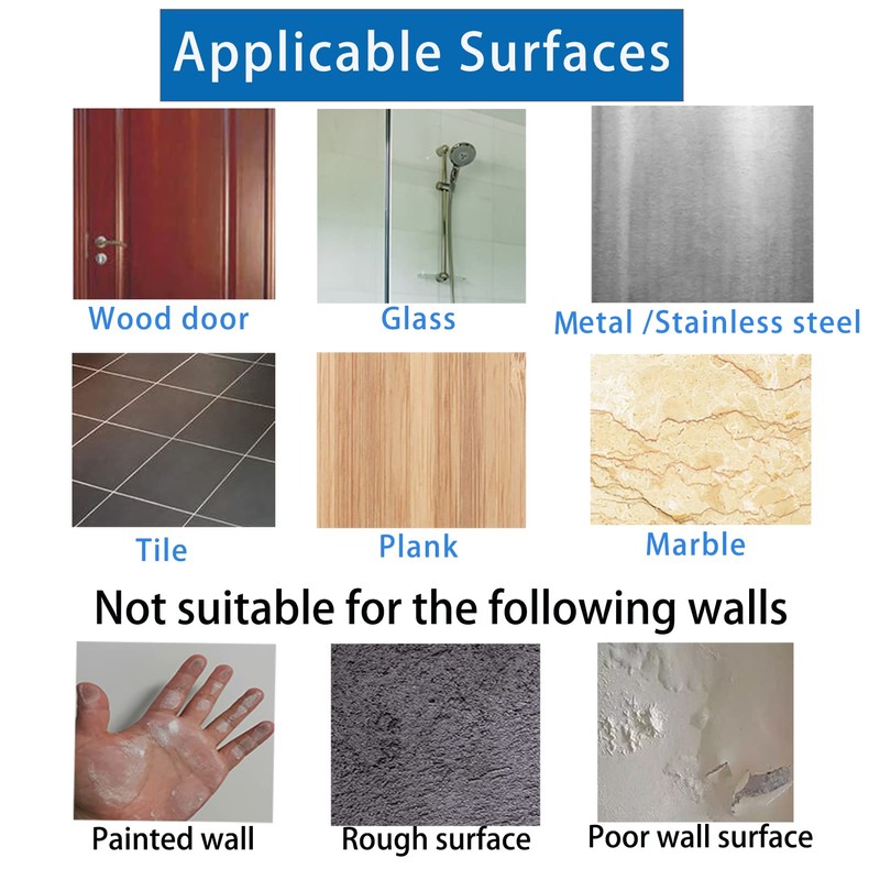 Adhesive Hooks 40 Pack 22lb(Max) Adhesive Wall Hooks, Heavy Duty