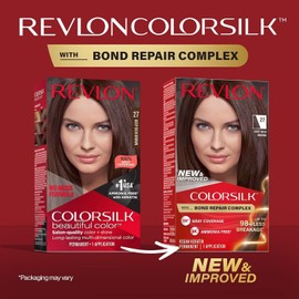 REVLON Colorsilk Color Permanent Hair Dye, 27 Deep Rich Brown (Pack of 12)