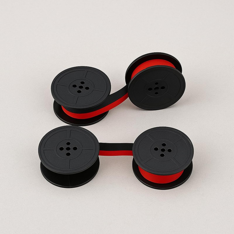 GZGRYTRC 4 Pairs Typewriter Ribbon, Red Ink, Universal Fit for