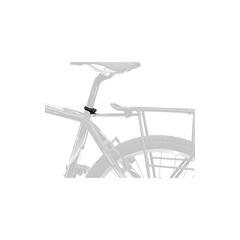 Seatclamp, Alloy, Black, With Socket For Mounting A Rear Carrier,