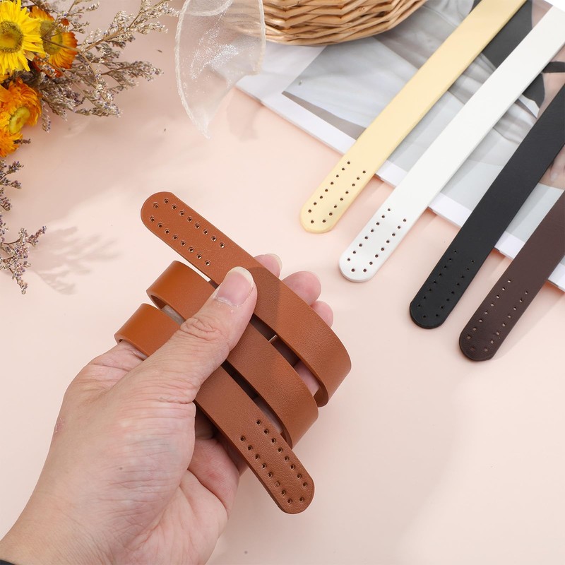 20 Pcs 24.8"L Leather Purse Handles, Premium Leather Purse Straps