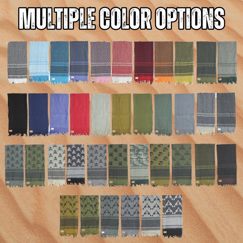 Army Universe Premium Heavyweight Shemagh Scarf Pin - Olive Drab